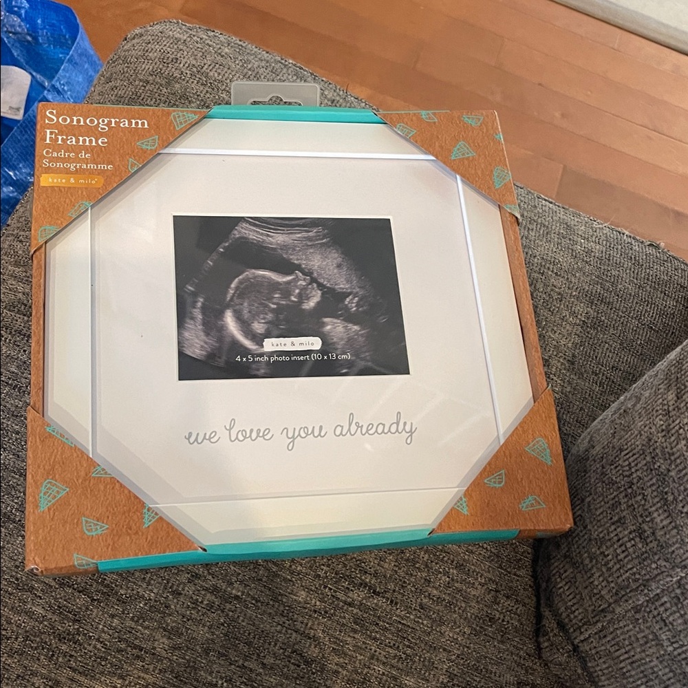 Sonogram Frame 4x5 inch photo insert white